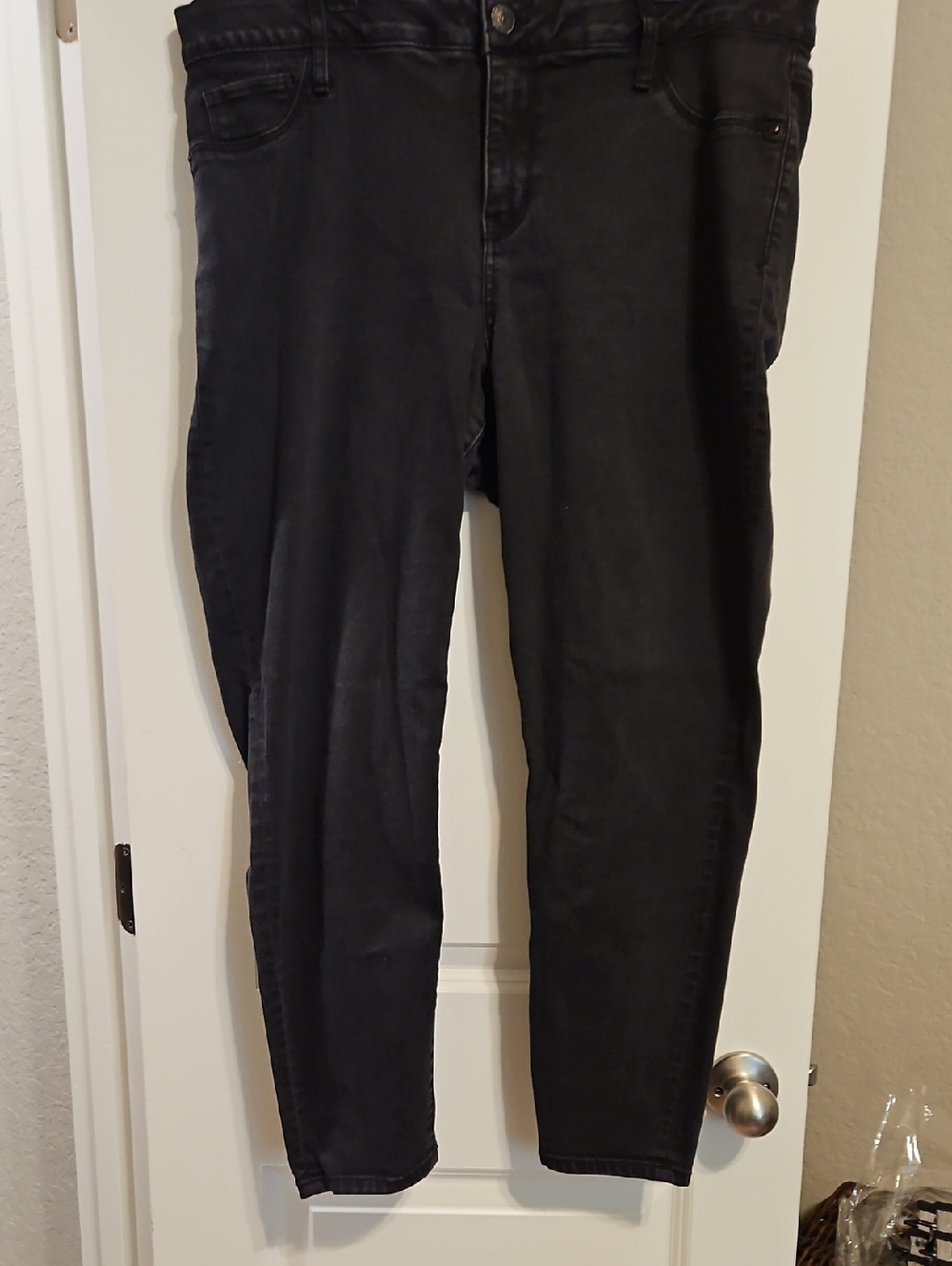 Ava & Viv Washed Black Skinny Jeans
